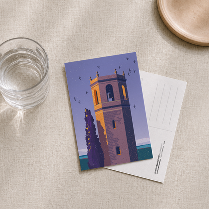 Postal | El campanario Cervera del Maestre