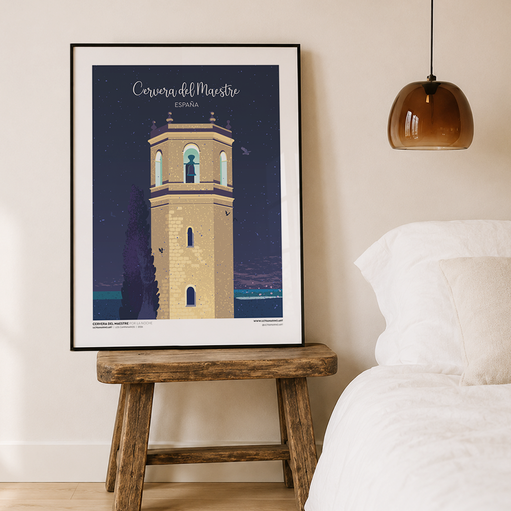 Cervera del Maestre | el Campanario por la noche
