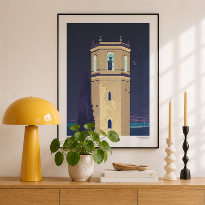 Cervera del Maestre | el Campanario por la noche