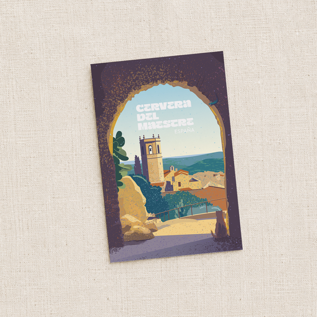 Postal | Cervera del Maestre | El umbral del Castillo