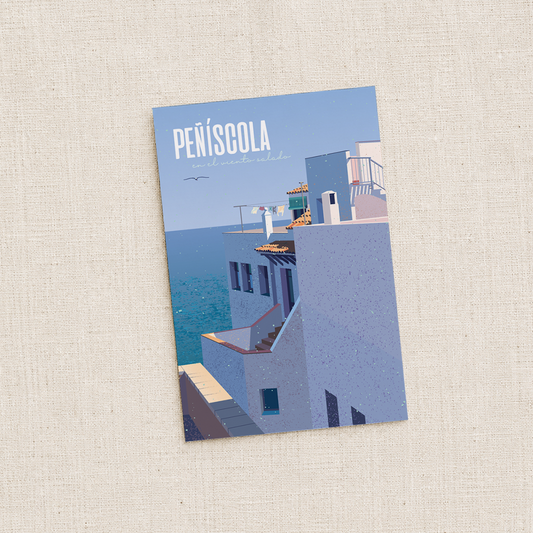 Postal | Peñíscola | En el viento salado
